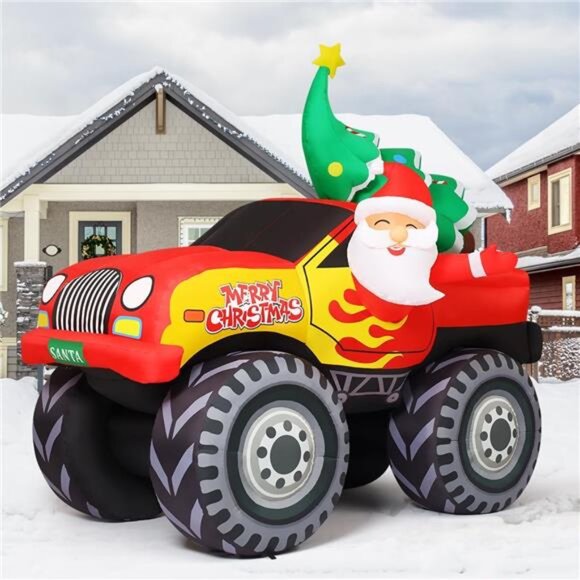 7.2 FT Long Christmas Inflatables Outdoor Decorations Blow Up Inflatabl